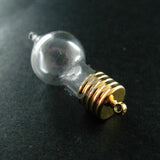Water Drop Glass Blub Vial Pendant Charm DIY Jewelry Supplies