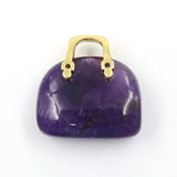 Natural Stone Pendant Reiki Healing Quartz Lapis Pendulum