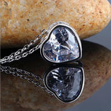 Romantic Zircon Pendant Necklace for Love
