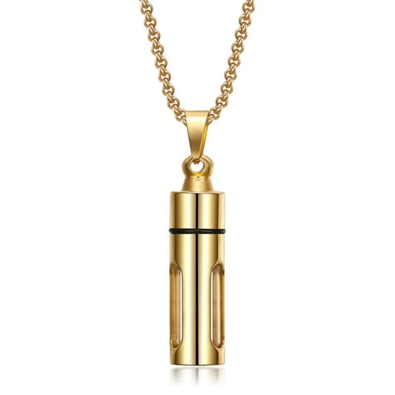 Clear Tube Perfume Bottle Necklace Diffuser Necklace Pendant Perfume Necklace