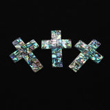 Abalone Shell Cross Pendant 49x52mm DIY Jewelry Making