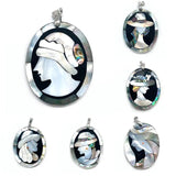 Abalone Shell Stitching Pendant for DIY Jewelry Making