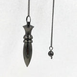 Reiki Pendulum Natural Stone Healing Pyramid Spiritual Pendulums Copper Charms