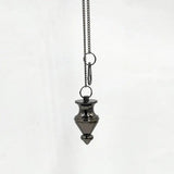 Reiki Pendulum Natural Stone Healing Pyramid Spiritual Pendulums Copper Charms