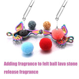 10PCS DIY Mixed Pearl Cage Locket Necklaces Aroma Diffuser Charm Necklace