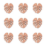 20pcs Wooden Monstera Leaf Charms for DIY Jewelry Making
