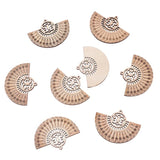 20pcs Wooden Monstera Leaf Charms for DIY Jewelry Making