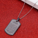 Islamic Stainless Steel Ayatul Kursi Pendant Necklace For Muslim