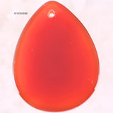 Red Carnelian Gem Pendant Natural Stone Bead Necklace