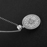 Vintage Silver Necklace Pendant Men Women 22 Inch Chain Charm Jewelry