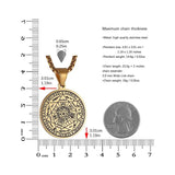 Vintage Silver Necklace Pendant Men Women 22 Inch Chain Charm Jewelry