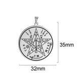 3pcs Tetragrammaton Amulet Pendant for Necklace Angel Magic Talisman
