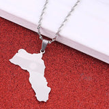 Kurdistan Region Map Pendant Necklace Kurdish Flag Jewelry