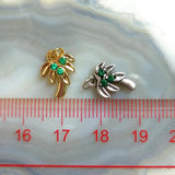 5pcs Summer Beach Coconut Tree Pendant Vintage Style Charm Bracelet DIY Jewelry