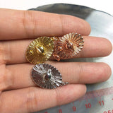 Space Pattern Oval Rose Plated Pendant Necklace Men Women