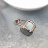 Rose Quartz Aventurine Amethyst Tiger Eye Square Stone Pendants