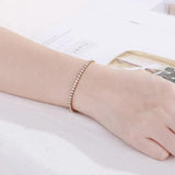 SOMILIA Yellow Bracelet S925 Sterling Silver Sparkling Glitter Lady Strap Gift