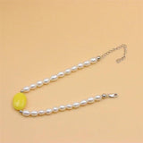 ZFSILVER 925 Silver Pearl Amber Bracelet for Women