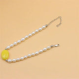 ZFSILVER 925 Silver Pearl Amber Bracelet for Women