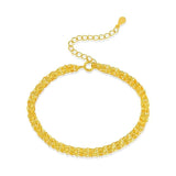 925 Silver Plated Phoenix Tail Bracelet Women Gift Hand Jewelry