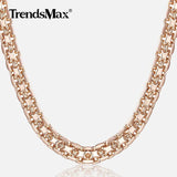 5mm Rose Bismark Link Chain Women's Necklace GN452