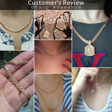 5mm Rose Bismark Link Chain Women's Necklace GN452