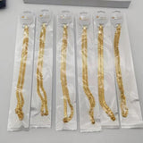 24k Plated Link Chains Bulk Necklaces Jewelry 24 Inch Chain