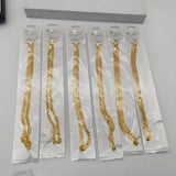 24k Plated Link Chains Bulk Necklaces Jewelry 24 Inch Chain