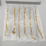 24k Plated Link Chains Bulk Necklaces Jewelry 24 Inch Chain
