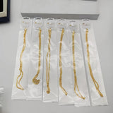24k Plated Link Chains Bulk Necklaces Jewelry 24 Inch Chain