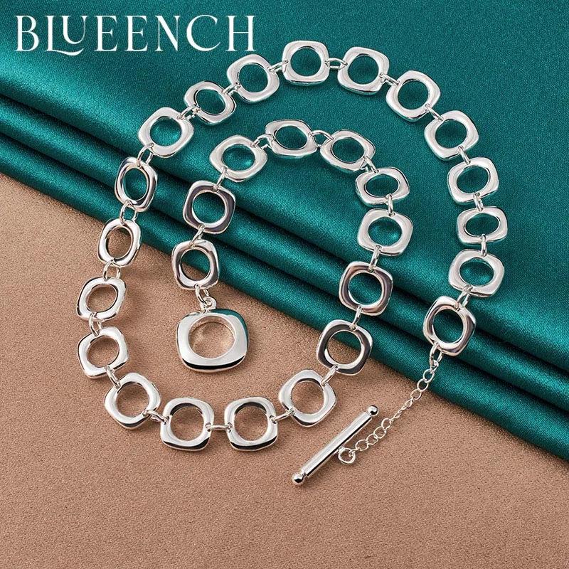 925 Silver Round Chain Necklace for Women Elegant High Jewelry