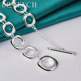 925 Silver Round Chain Necklace for Women Elegant High Jewelry