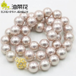 10MM Sea Shell Pearl Necklace 18'' DIY Hand Jewelry Making