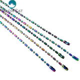 5pcs Rainbow Stainless Steel Chain Necklace Link Jewelry Making