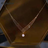 Ropuhov Pearl Necklace Korea Sense Neck Chain Clavicle Accessories Woman