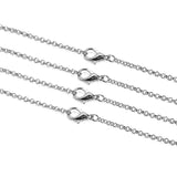 10pcs Antique Bronze 3mm Chain Necklace Lobster Clasp Jewelry Making Findings