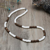 Bohemian Surfer Necklace Men's Natural Shell Tribal Jewelry