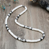 Bohemian Surfer Necklace Men's Natural Shell Tribal Jewelry