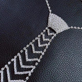 Women's Rhinestone Bow Tie Necklace Crystal Collar Dress Acc