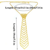 Women's Rhinestone Bow Tie Necklace Crystal Collar Dress Acc