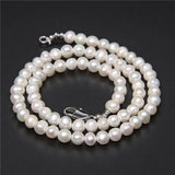 Natural Pink Pearls Necklace Baroque Freshwater Pearls Beaded Chain Chocker