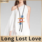 Long Chain Necklaces Women Gothic DIY Style Jewelry Vintage Punk Sweater Necklac