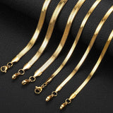 Stainless Steel Snake Chain Necklace Silver Choker