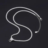 Silver Universal Chain Necklaces For Women All-match Pendant