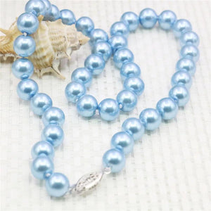 10mm Sky Pearl Shell Necklace for Women - Hand Jewelry Making Accessory
