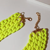 Punk Resin 3 Layer Chain Necklace for Women