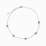 Boho Sunflower Enamel Daisy Choker Necklace Vintage Charm Jewelry