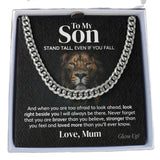 Son Stainless Steel Cuban Chain Necklace Birthday Graduation
