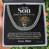 Son Stainless Steel Cuban Chain Necklace Birthday Graduation