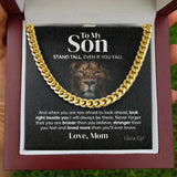 Son Stainless Steel Cuban Chain Necklace Birthday Graduation